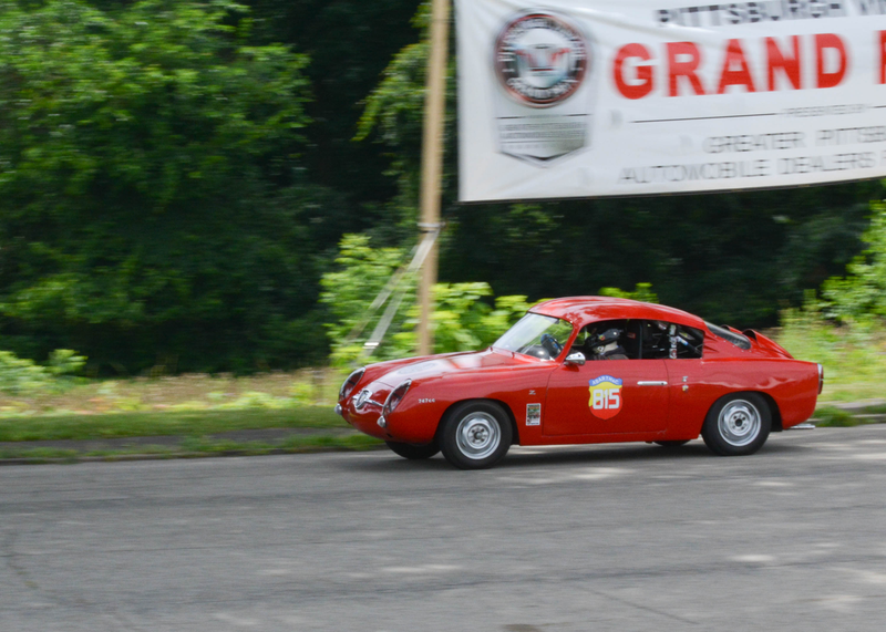 Joe Parlanti in a 1959 Abarth Zagato 750 GT